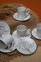 Hermia Juego de tazas de café Hayat Ağacı, 12 piezas, Multicolor